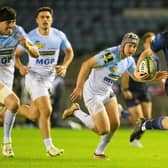 Edinburgh's Matt Currie breaks through the Bayonne defence for an impressive solo try in the 33-15 victory over the French side in the EPCR Challenge Cup round of 16 tie at Murrayfield. (Photo by Paul Devlin / SNS Group)