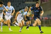 Edinburgh's Matt Currie breaks through the Bayonne defence for an impressive solo try in the 33-15 victory over the French side in the EPCR Challenge Cup round of 16 tie at Murrayfield. (Photo by Paul Devlin / SNS Group)
