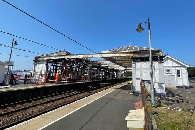 The railway through Troon will reopen on Friday (Photo: Network Rail).