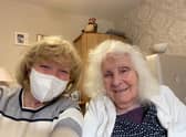 Cathie Russell and her mother Rose, 89.