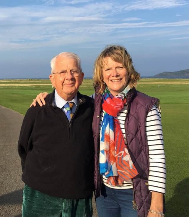 Alison Sneddon with her father Bruce, who died in 2019 with a rare form of cancer.