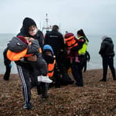 People crossing the English Channel in small boats make up a tiny fraction of total immigration (Picture: Ben Stansall/AFP via Getty Images)
