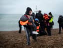 People crossing the English Channel in small boats make up a tiny fraction of total immigration (Picture: Ben Stansall/AFP via Getty Images)