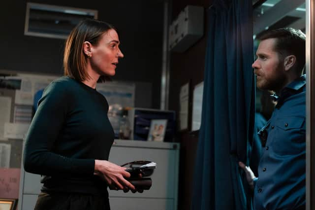 Suranne Jones and Shaun Evans are starring in the gripping BBC submarine drama Vigil. Picture: Mark Mainz