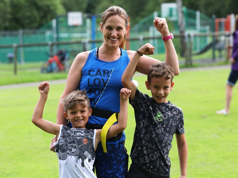 All smiles after completing the Waterlooville junior parkrun course. Picture: Sam Stephenson