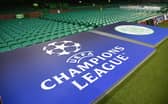 Champions League branding at Celtic Park ahead of a group stage match against Atletico Madrid in October. (Photo by Rob Casey / SNS Group)