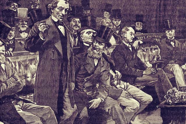Benjamin Disraeli pictured speaking in the House of Commons in 1873 (Picture: Culture Club/Getty Images)