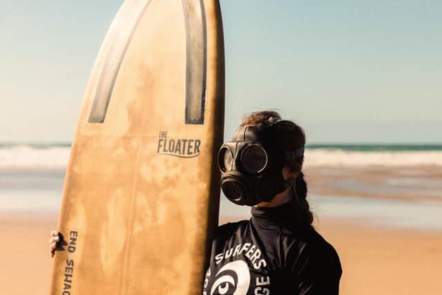 Surfers Against Sewage have been staging demonstrations across the country, including at Portobello beach on the outskirts of Edinburgh, demanding urgent action to tackle the massive outpourings of waste into rivers and seas. Picture: Karl Mackie