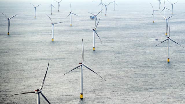 The Race Bank development off the Norfolk and Lincolnshire coast is the fifth biggest wind farm in the world, with 91 turbines. Photo: Danny Lawson/PA Wire