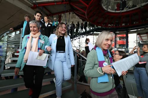 Senior Women for Climate Protection won a ruling from the European Court of Human Rights that Switzerland was not doing enough to tackle climate change (Picture: Frederick Florin/AFP via Getty Images)