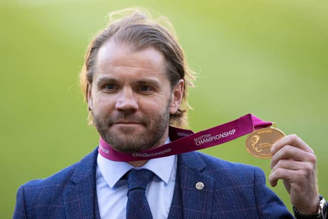 Robbie Neilson has won Glen's Manager of the Month for April. Picture: SNS