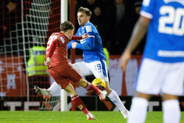Aberdeen had moved ahead with this strike from Leighton Clarkson.