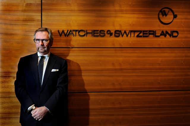 Scotsman Brian Duffy is the chief executive of Watches of Switzerland, which ranks as Britain’s biggest retailer of Rolex, Cartier, Omega, TAG Heuer and Breitling watches. Picture: John Devlin