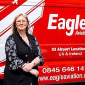 Eagle Couriers MD Fiona Deas and operations manager Samuel Milne.