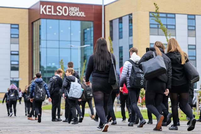 Pupils at Kelso High School in the Borders. Picture: Jeff J Mitchell/Getty Images