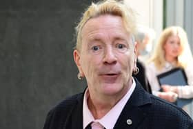 John Lydon, aka Johnny Rotten, arriving at the Rolls Building at the High Court, London.