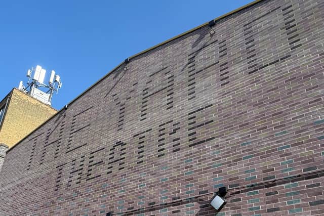 Kenoteq's magenta, blue and yellow eco bricks have been used in the construction of the new Yard Theatre in Hackney Wick, London.