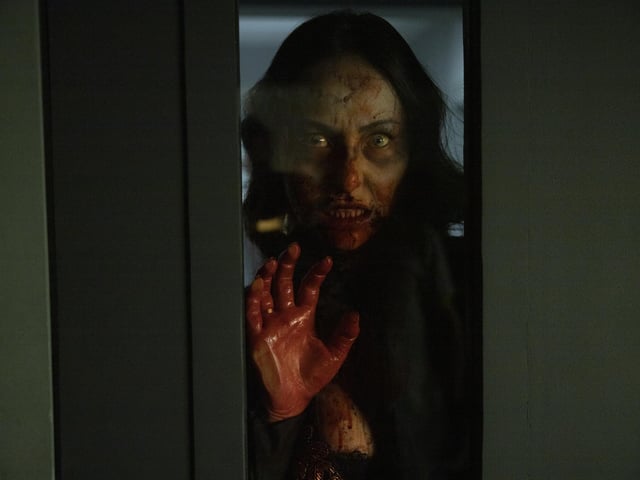 With Rio de Janeiro under a zombie attack, reality show contestants shelter in a TV studio, where they must deal with more than flesh-eating, brain munching zombies.