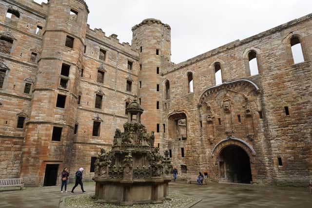 Linlithgow Palace, the historic home of Stuart kings and the birthplace of Mary Queen of Scots, has been vandalised in a "wanton" attack. PIC:  Lost in Scotland/CC