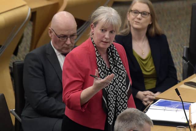 Finance Secretary Shona Robison unveils her draft Budget at Holyrood (Picture: Mike Boyd/PA Wire)