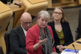 Finance Secretary Shona Robison unveils her draft Budget at Holyrood (Picture: Mike Boyd/PA Wire)