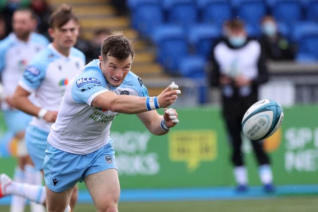 Scrum-half George Horne helped Glasgow to a 35-24 win over the Sharks. Picture: Craig Williamson/SNS