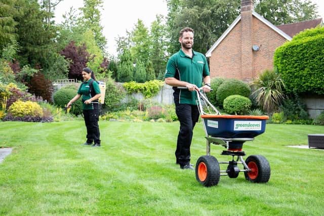 Greensleeves Lawn Care at work