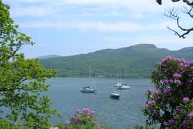 View of the sailing waters of the Kyles of Bute from the Cowal Way. Picture: James McLuckie