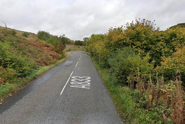 A woman is in a critical condition after a serious road crash on the A833 near Drumnadrochit (Photo: Google Maps).