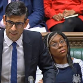 Rishi Sunak speaks during Prime Minister's Questions in the House of Commons. Picture: House of Commons/PA Wire