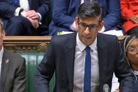 Rishi Sunak speaks during Prime Minister's Questions in the House of Commons. Picture: House of Commons/PA Wire