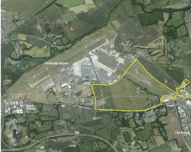 The new neighbourhood to the north of Gogarburn would extend from Eastfield Road in the west to Maybury junction in the east, with Edinburgh Airport and Turnhouse Road to the north.