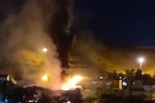 A blaze at a notorious jail housing political prisoners and anti-government activists in Iran’s capital injured at least nine people but was extinguished after several hours and no detainees escaped, state media said on Sunday.
(Photo by -/UGC/AFP via Getty Images)