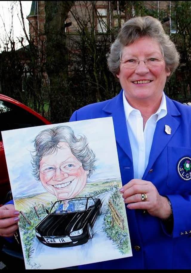 Margaret Rogers pictured during her spell as chair of the Scottish Ladies Golfing Association.