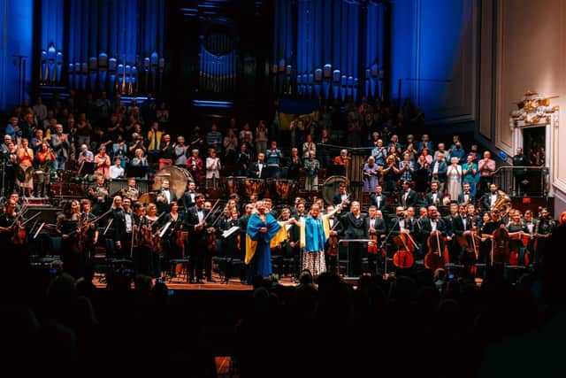 The Ukrainian Freedom Orchestra played in Edinburgh last summer and celebrated the twinning between the Capital and Kyiv. PIC: EIF/Ryan Buchanan.