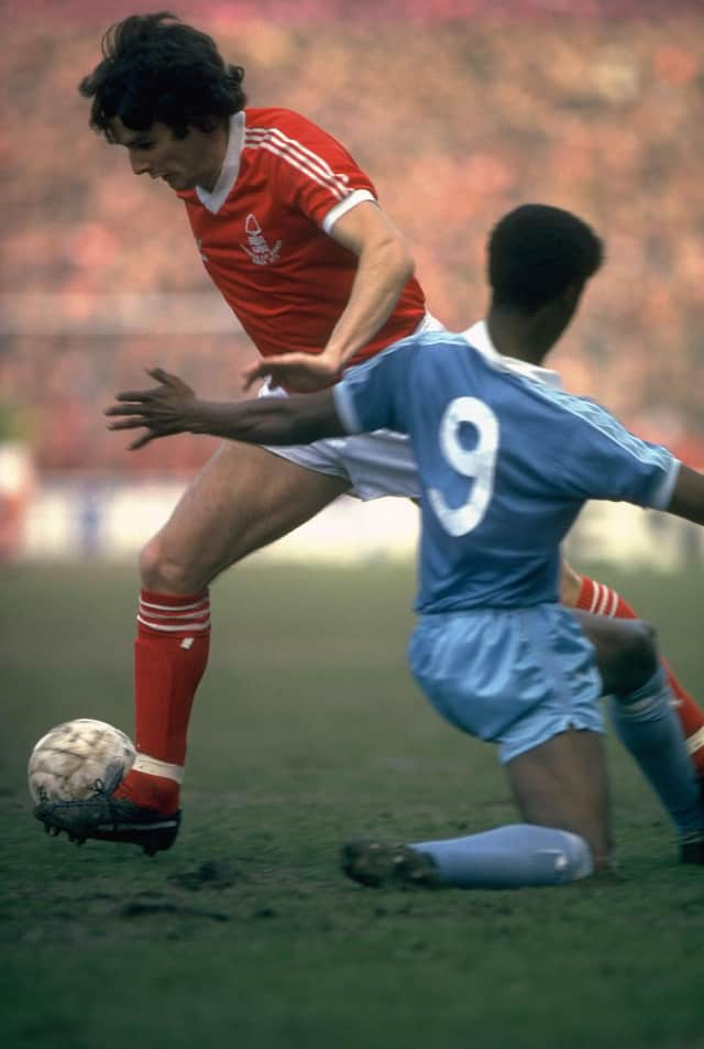 On the charge for Nottingham Forest with whom he won the European Cup