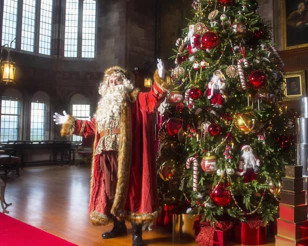 Father Christmas at Bamburgh Castle (photo: Phil Punton)