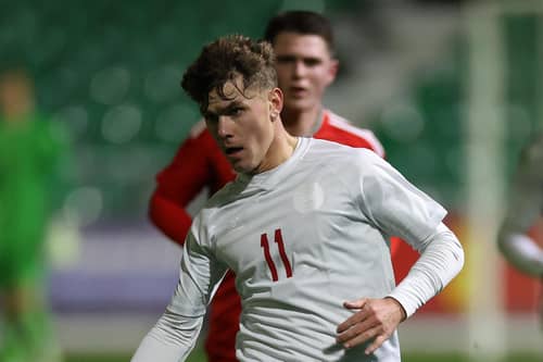 Celtic continue to be linked with Brondby striker Mathias Kvistgaarden, pictured in action for Denmark Under-21s last year. (Photo by Michael Steele/Getty Images)