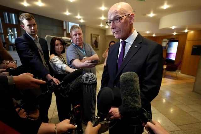 John Swinney has criticised the general election taking place during the Scottish school summer holidays (Photo by Jeff J Mitchell/Getty Images)
