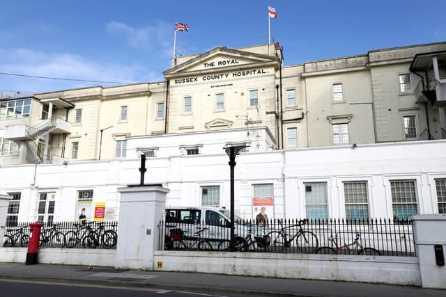 Royal Sussex County Hospital in Brighton, (Pic: Gareth Fuller/PA Wire)