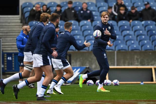 Richie Gray's lineout abilities will be key against Fiji. (Photo by Ross MacDonald / SNS Group)