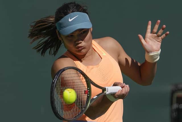 Emma Raducanu claimed a comeback victory against Montenegrin Danka Kovinic.