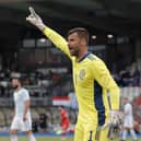 Scotland's goalkeeper David Marshall reacts during the international friendly soccer match between Luxembourg and Scotland. Picture: AP Photo/Olivier Matthys