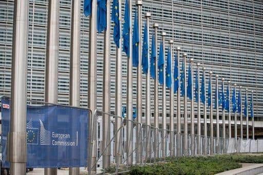 A view of The Berlaymont building, the Headquarters of the European Commission in Brussels.