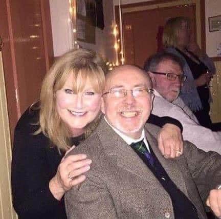 Anne Inch with her husband Iain.