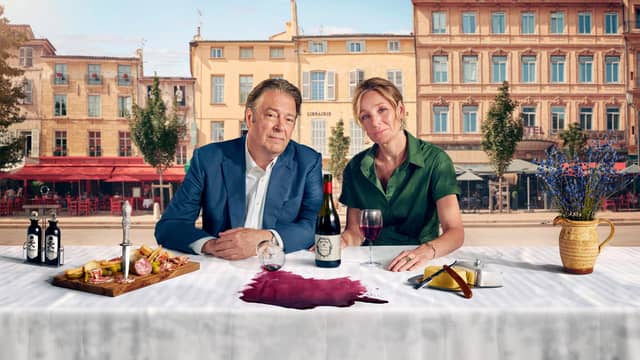 Roger Allam and Nancy Carroll in Murder in Provence