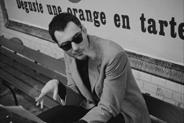 Guillaume Marbeck as Jean Luc Godard in Nouvelle Vague