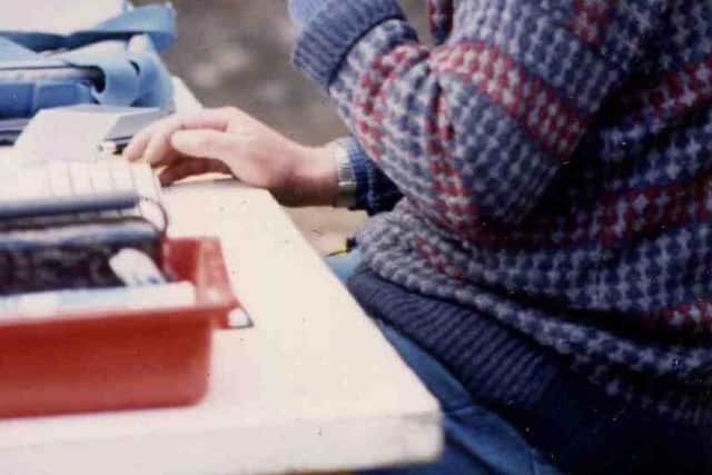 Professor Ralston at work in France in the 1980s.