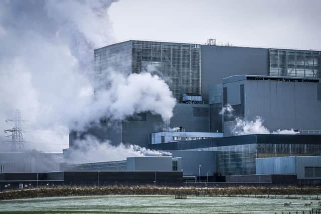 Steam, which would have been used to turn the turbines, is released from reactor 4 at Hunterston B nuclear power plant in North Ayrshire which is being decommissioned (Picture: Jane Barlow/PA Wire)