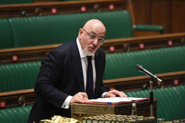 Vaccines minister Nadhim Zahawi credit : UK Parliament/Jessica Taylor /PA Wire